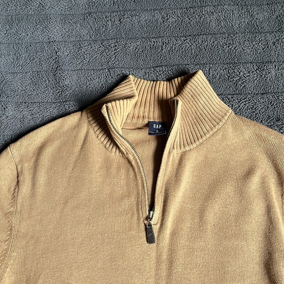 GAP Oatmeal Quarter Zip Sweater - Picture 8 of 8